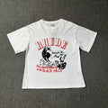 RHUDE American Retro Graphic Printed Oversized Summer Tee