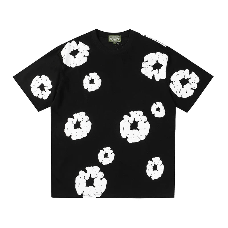Denim Tears Cotton Flower Foam Print Cotton Tee