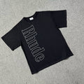 RHUDE Hollow Letter Graphic Pure Cotton Summer Tee