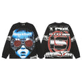 Hellstar The Future Is Hellstar Graphic Long Sleeve Tee - Black