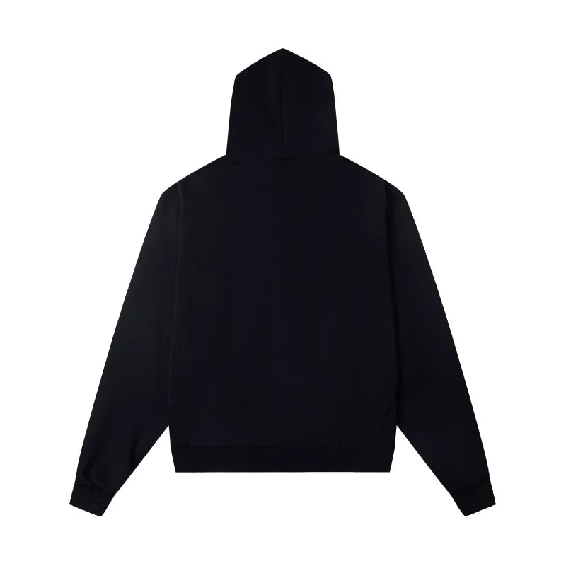 Mixed Emotion Beaded Graphic High-Street Zip Hoodie