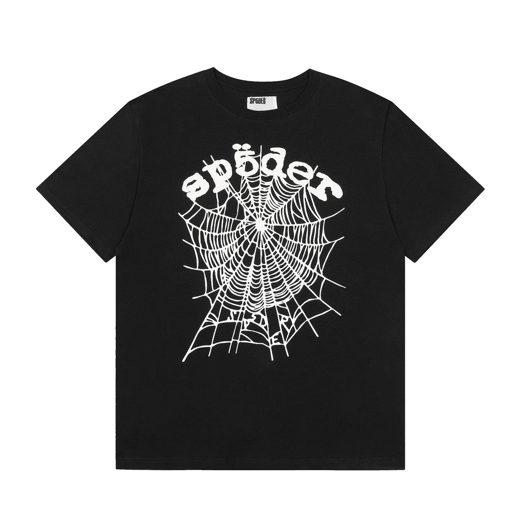 Sp5der 555 Spider Web Graphic Cotton Tee
