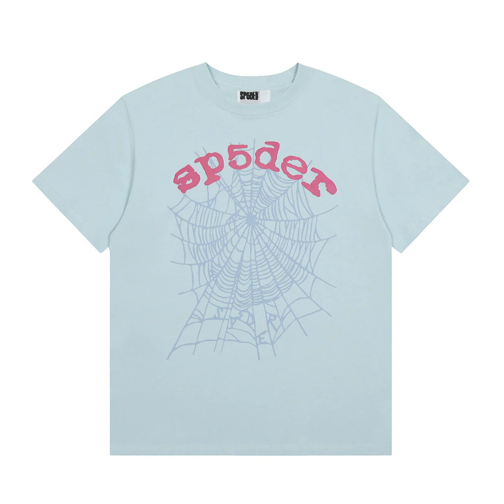 Sp5der 555 Spider Web Graphic Cotton Tee