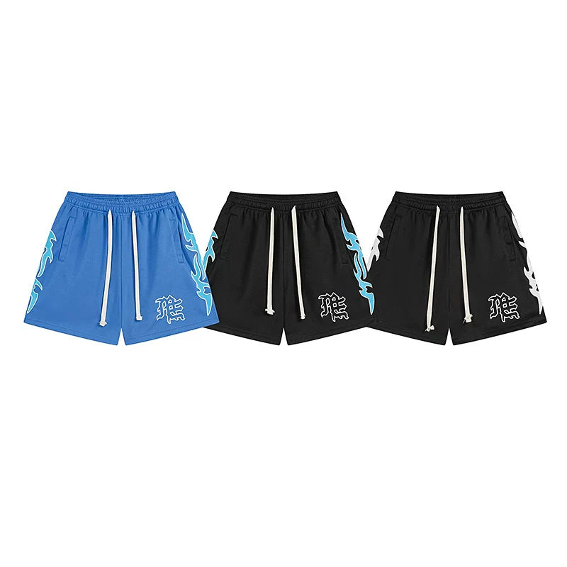 MIXED EMOTION Mesh Breathable Streetwear Shorts