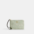 Coach Outlet Corner Zip Wristlet With Floral Print