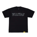 Awful Lot of Cough Syrup Black Smoke Spell Out Tee