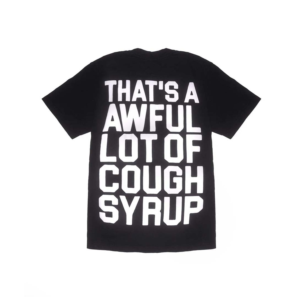 Awful Lot of Cough Syrup Black Spell Out Tee