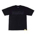 Awful Lot of Cough Syrup Black Tonal Spell Out Tee