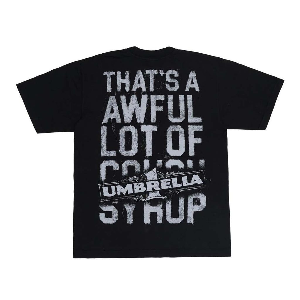 Awful Lot of Cough Syrup Black Umbrella Tee
