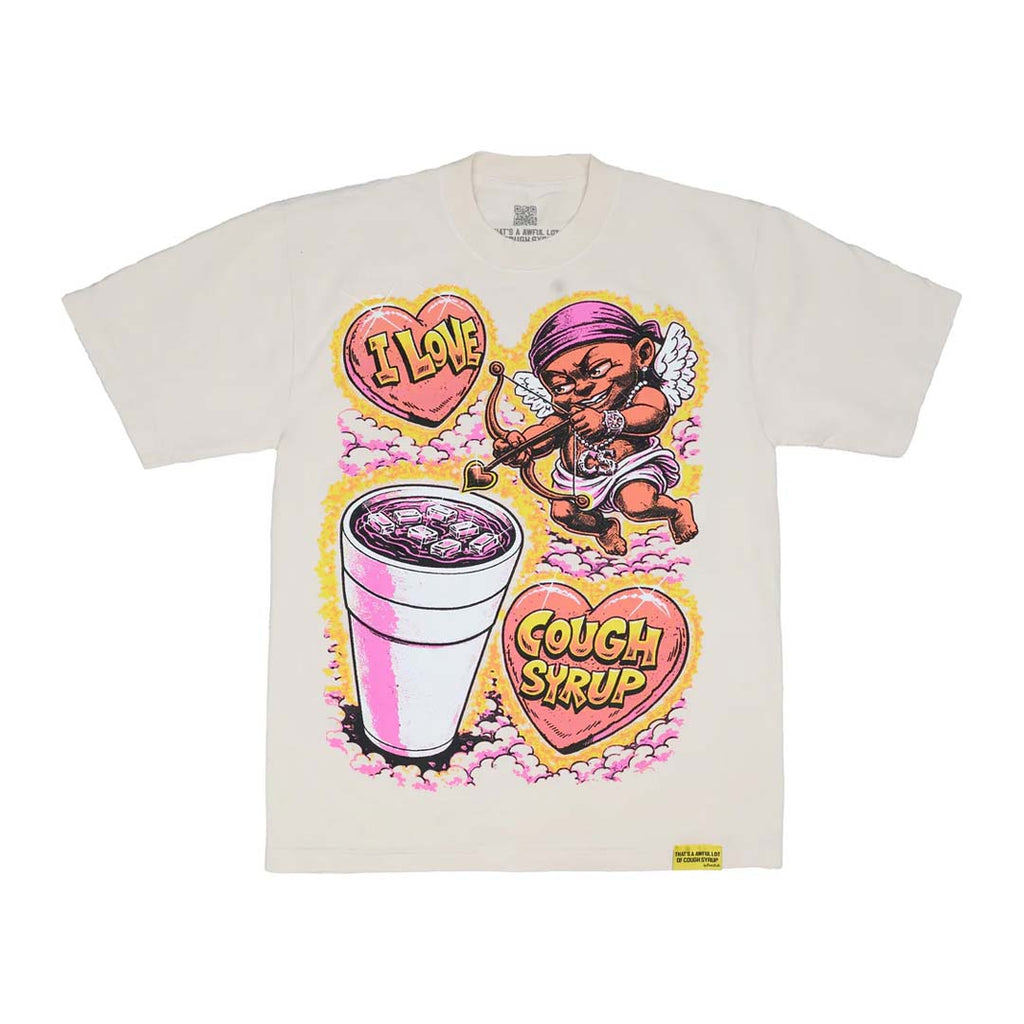 Awful Lot of Cough Syrup Cupid Tee Cream