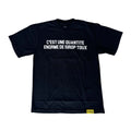 Awful Lot of Cough Syrup French Black Spell Out Tee