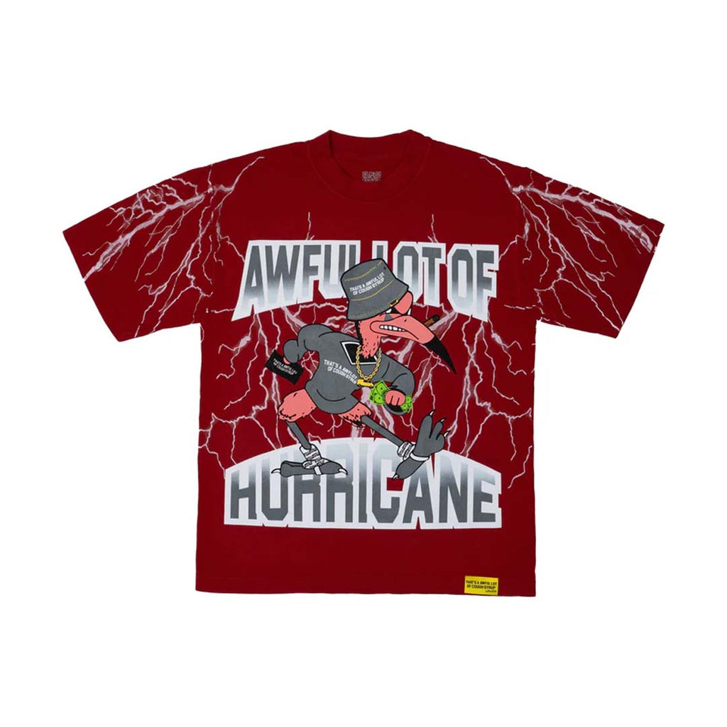 Awful Lot of Cough Syrup Red Hurricane Tee