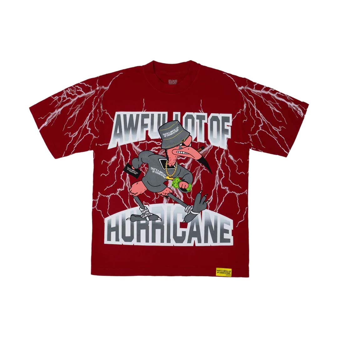 Awful Lot of Cough Syrup Red Hurricane Tee