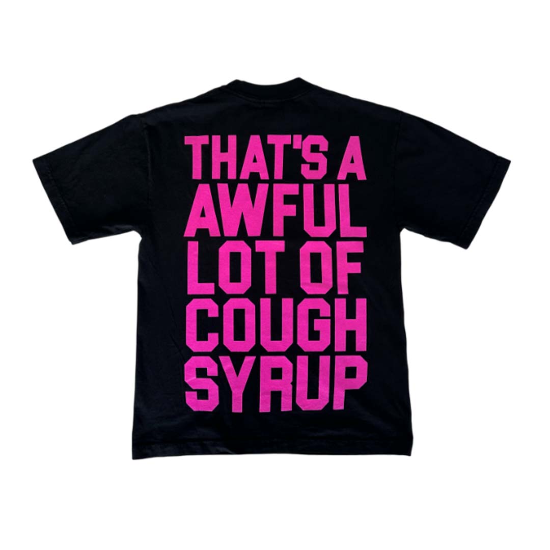 Awful Lot of Cough Syrup Rodeo Tee Black Pink