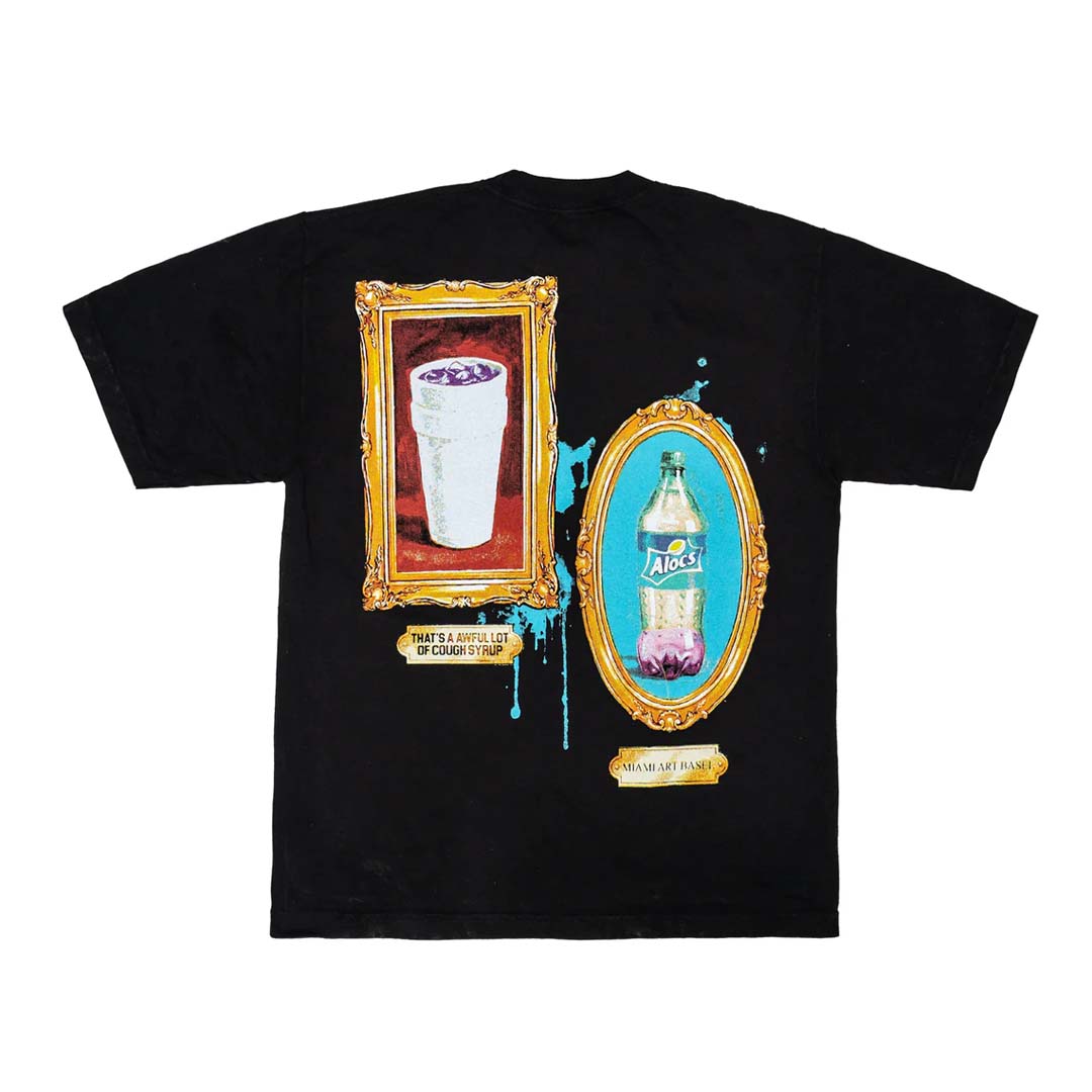Awful Lot of Cough Syrup Wall of Drank Tee Black