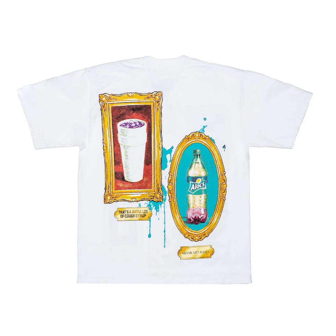 Awful Lot of Cough Syrup Wall of Drank Tee White