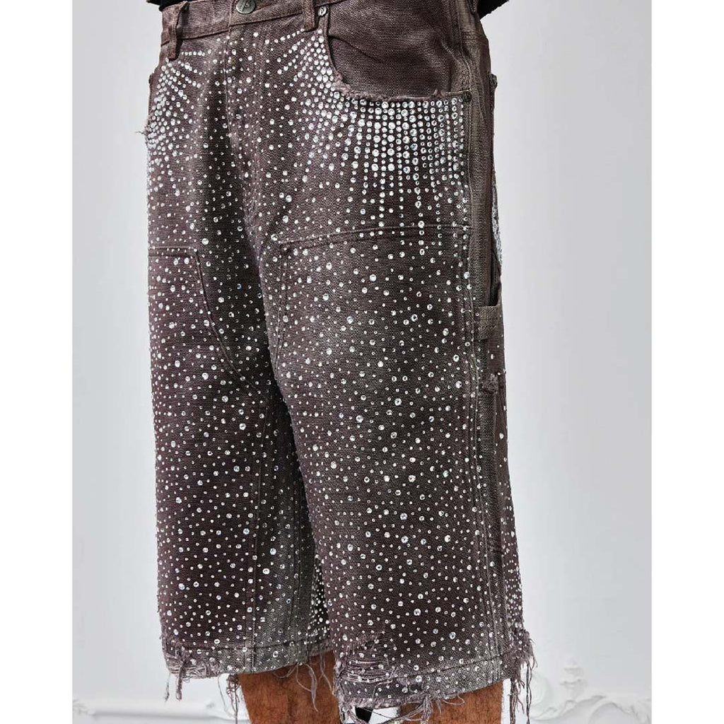 Birth of Royal Child Redial Diamond Shorts Brown