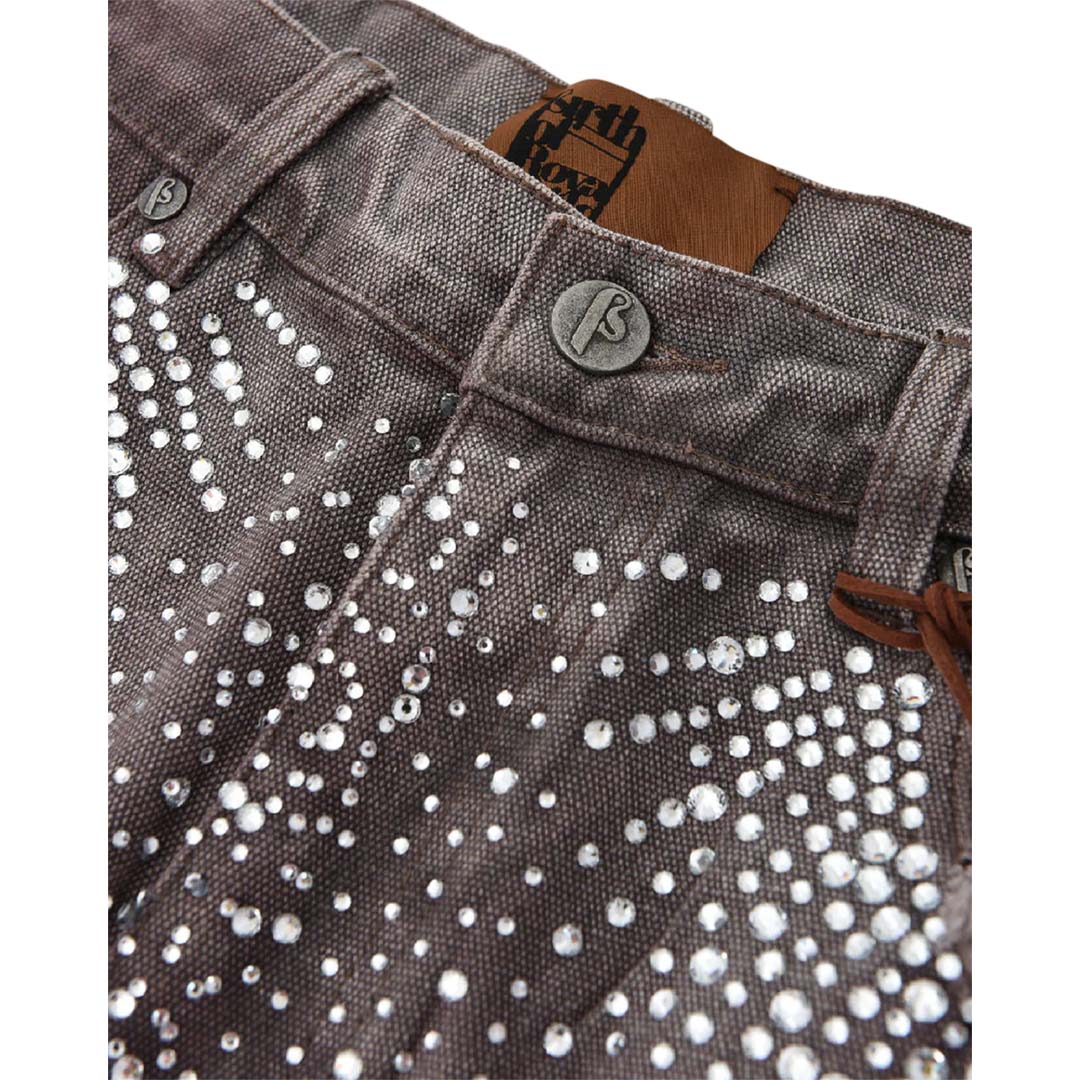 Birth of Royal Child Redial Diamond Shorts Brown
