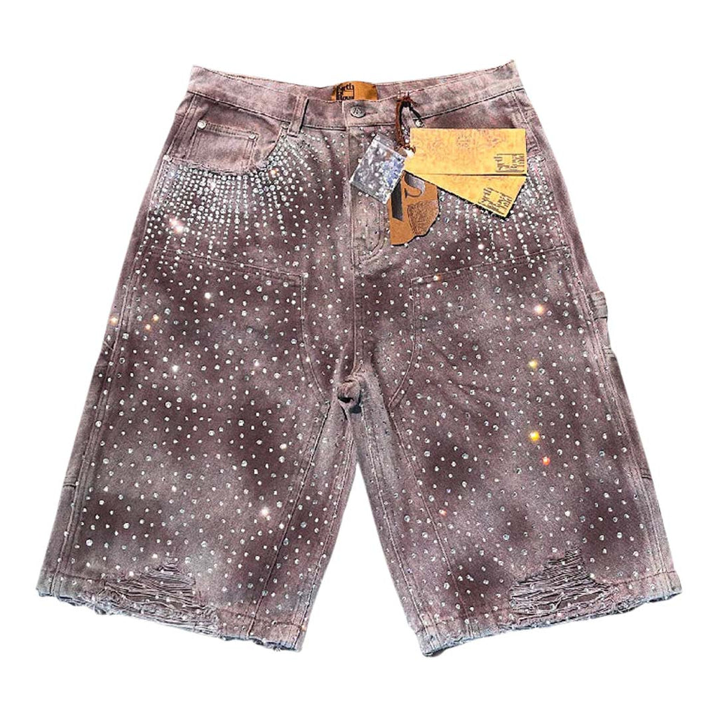 Birth of Royal Child Redial Diamond Shorts Brown