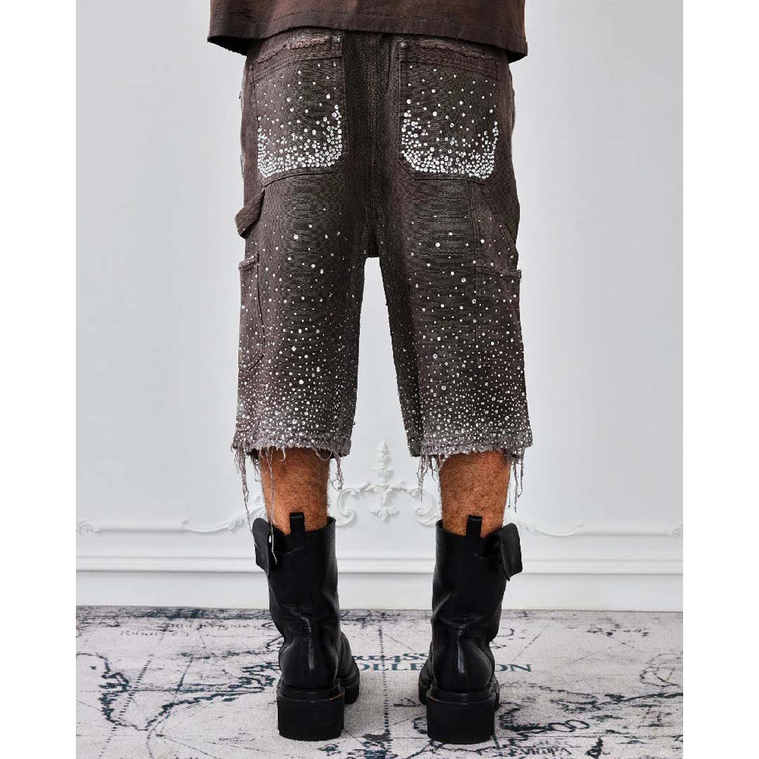 Birth of Royal Child Redial Diamond Shorts Brown
