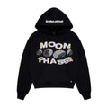 Broken Planet Moon Phases Hoodie Midnight Black