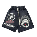 Hellstar Record Sweat Shorts Faded Black