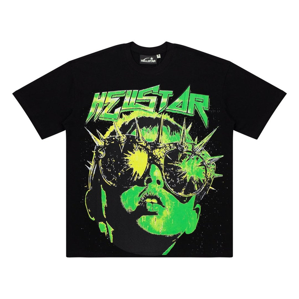 Hellstar Studios Globe Graphic Oversized T-Shirt - Black