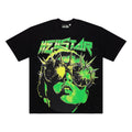 Hellstar Studios Globe Graphic Oversized T-Shirt - Black