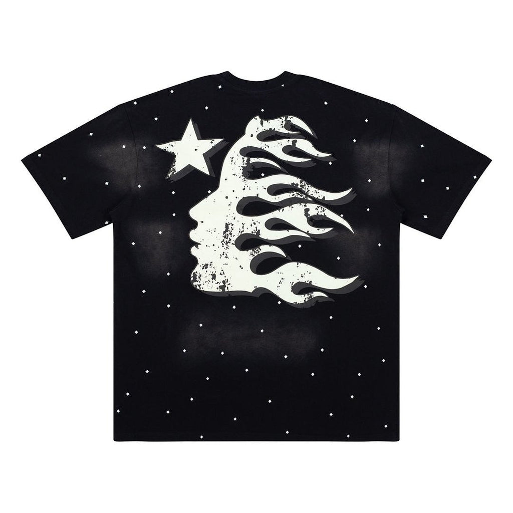 Hellstar Studios Large Logo Graphic Oversized T-Shirt - Black