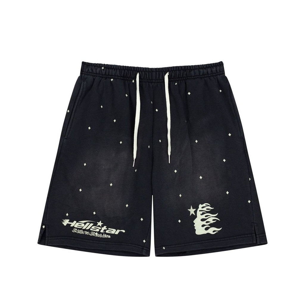 Hellstar Vintage Wash Star Graphic Sweatshorts