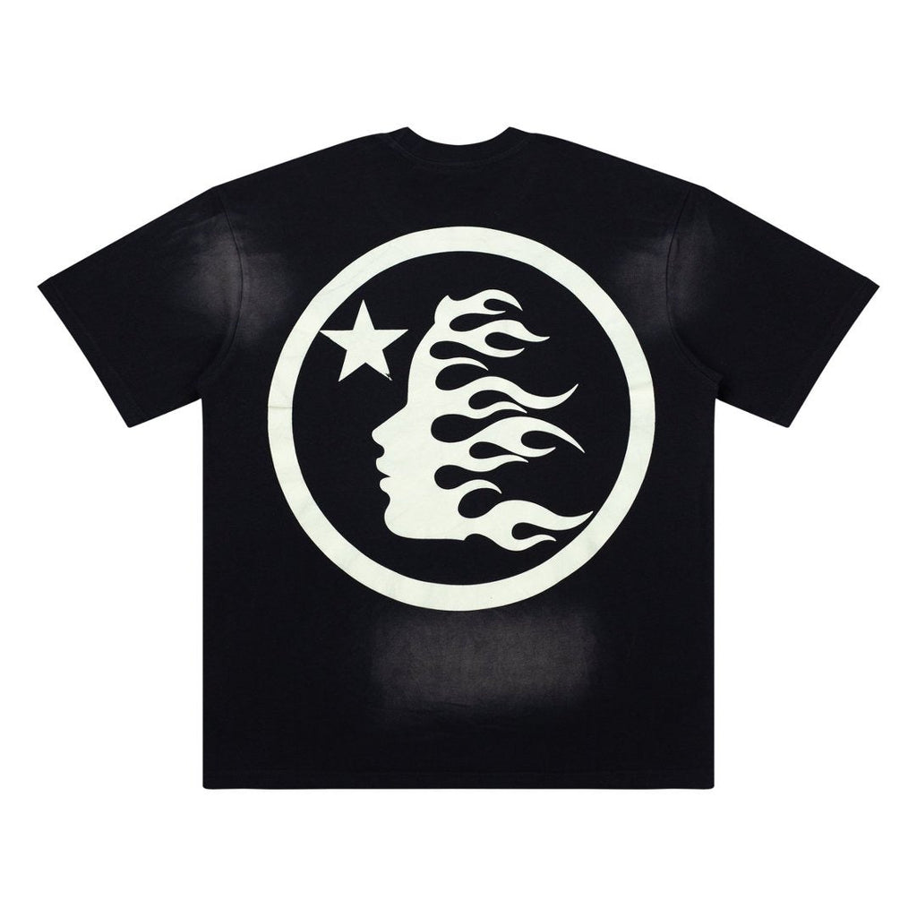 Hellstar Studios Halloween Skull Graphic Vintage Washed Cotton T-Shirt