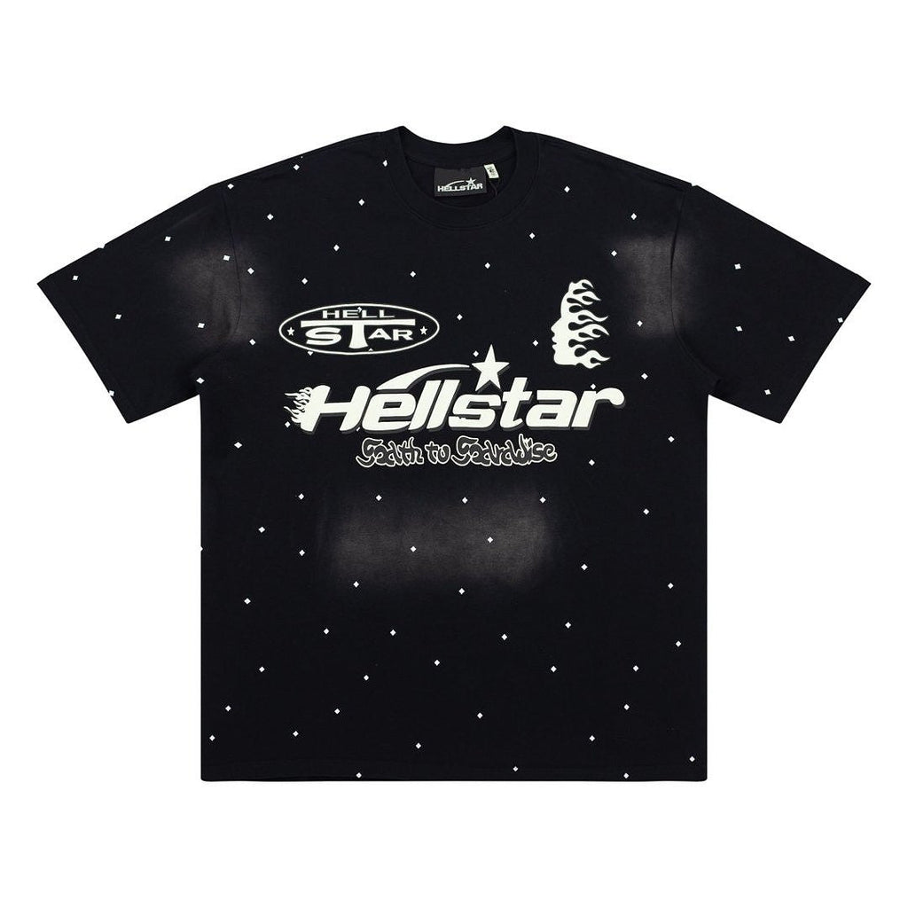 Hellstar Studios Large Logo Graphic Oversized T-Shirt - Black