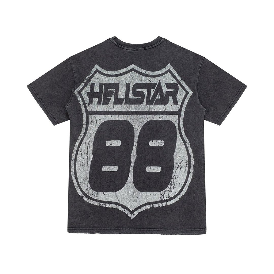 Hellstar Vintage Washed Torn Lips Graphic Oversized T-Shirt