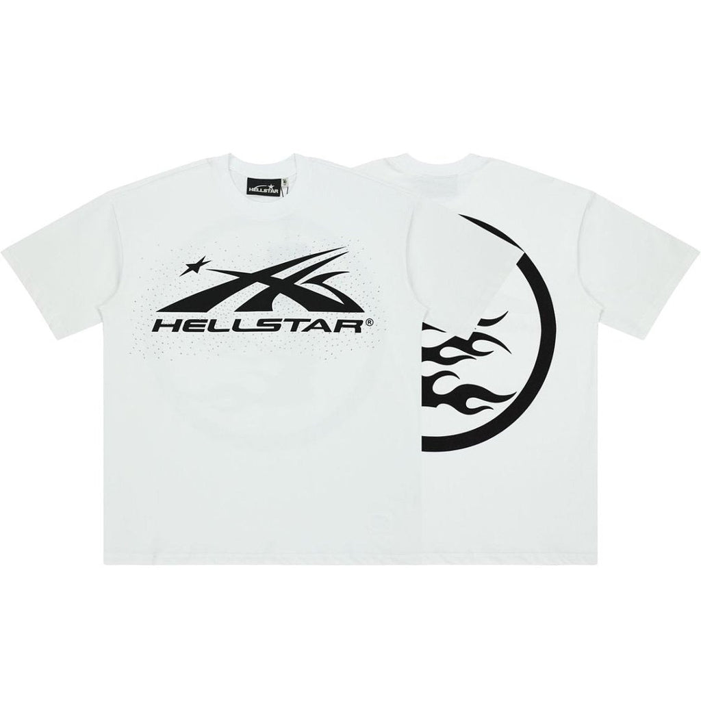 Hellstar Sports Rhinestone Logo Oversized T-Shirt - White