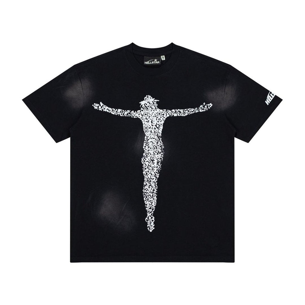 Hellstar Brain Cross Graphic Oversized Cotton T-Shirt