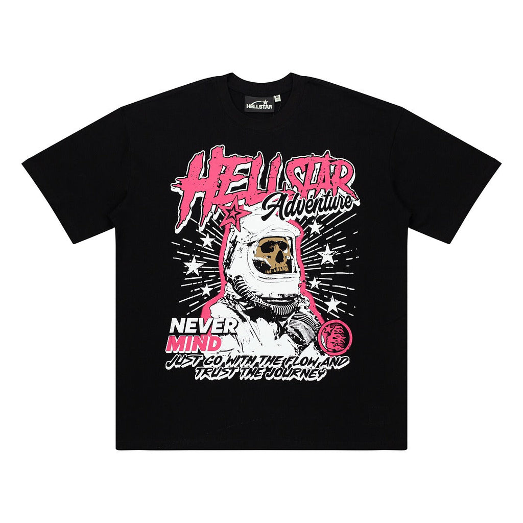 Hellstar Studios Globe Graphic Oversized T-Shirt - Black