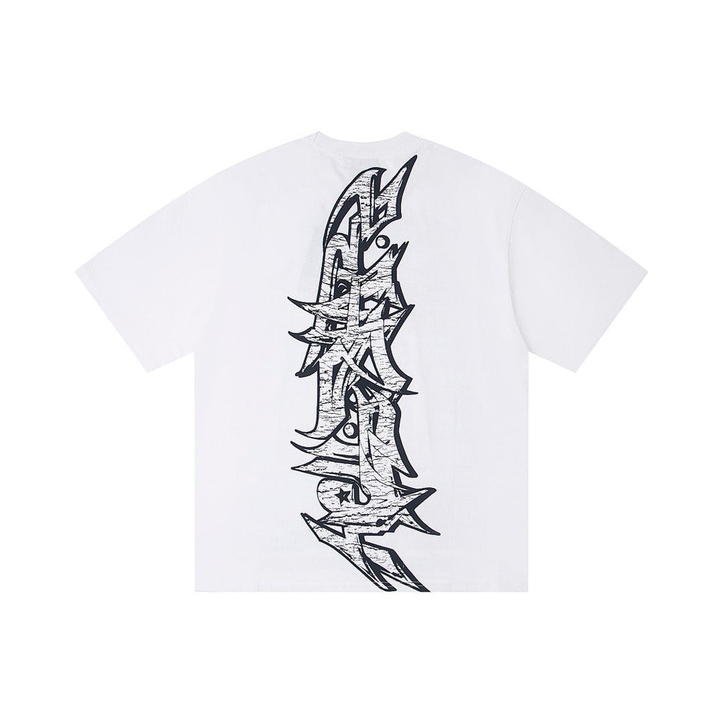 Hellstar Direct-to-Garment Graphic T-Shirt (White)