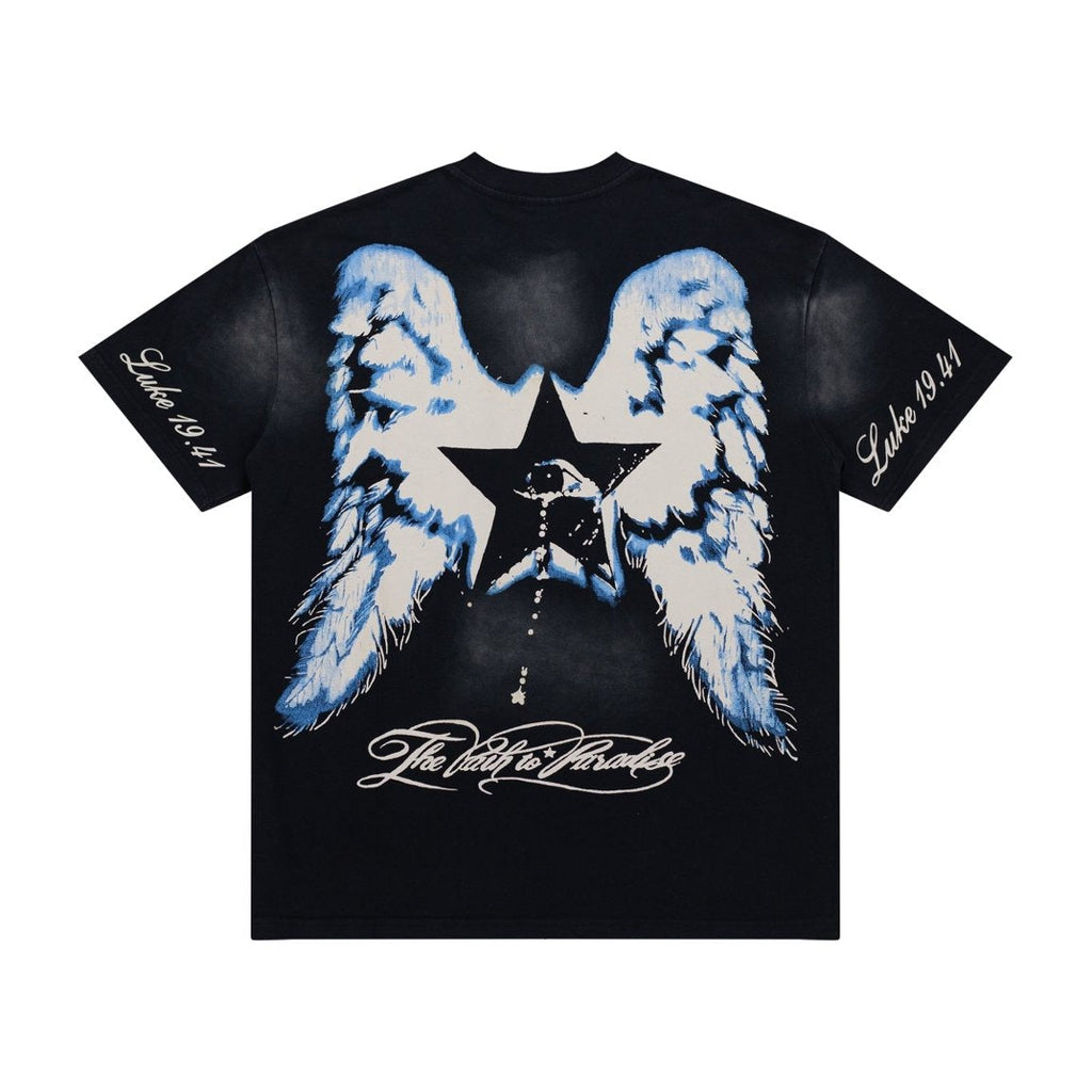 Hellstar Luke 1941  Vintage T-Shirt - Washed Black