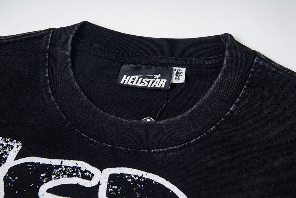 Hellstar Ghost Graphic Washed Short Sleeve T-Shirt