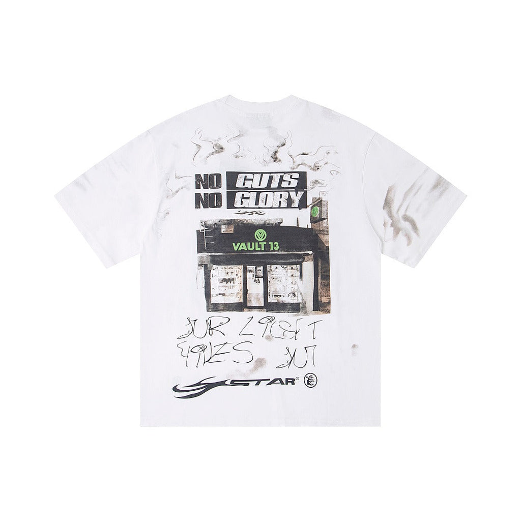 Hellstar Bearded Graphic Direct-to-Garment T-Shirt (White)