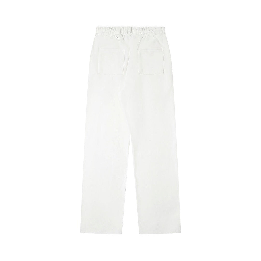 Hellstar Washed Fleece Graphic Sweatpants (White)
