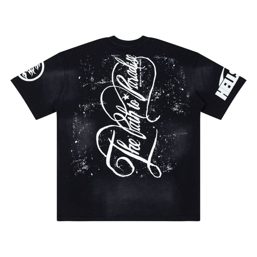 Hellstar Studios Sounds Graphic Oversized Cotton T-Shirt - Black