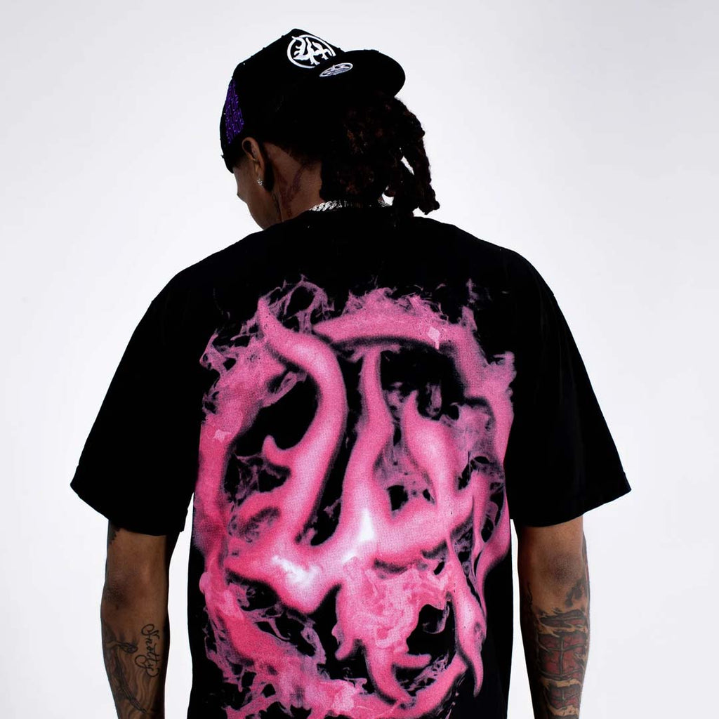 Lost Hills x Cough Syrup Head Tee Black