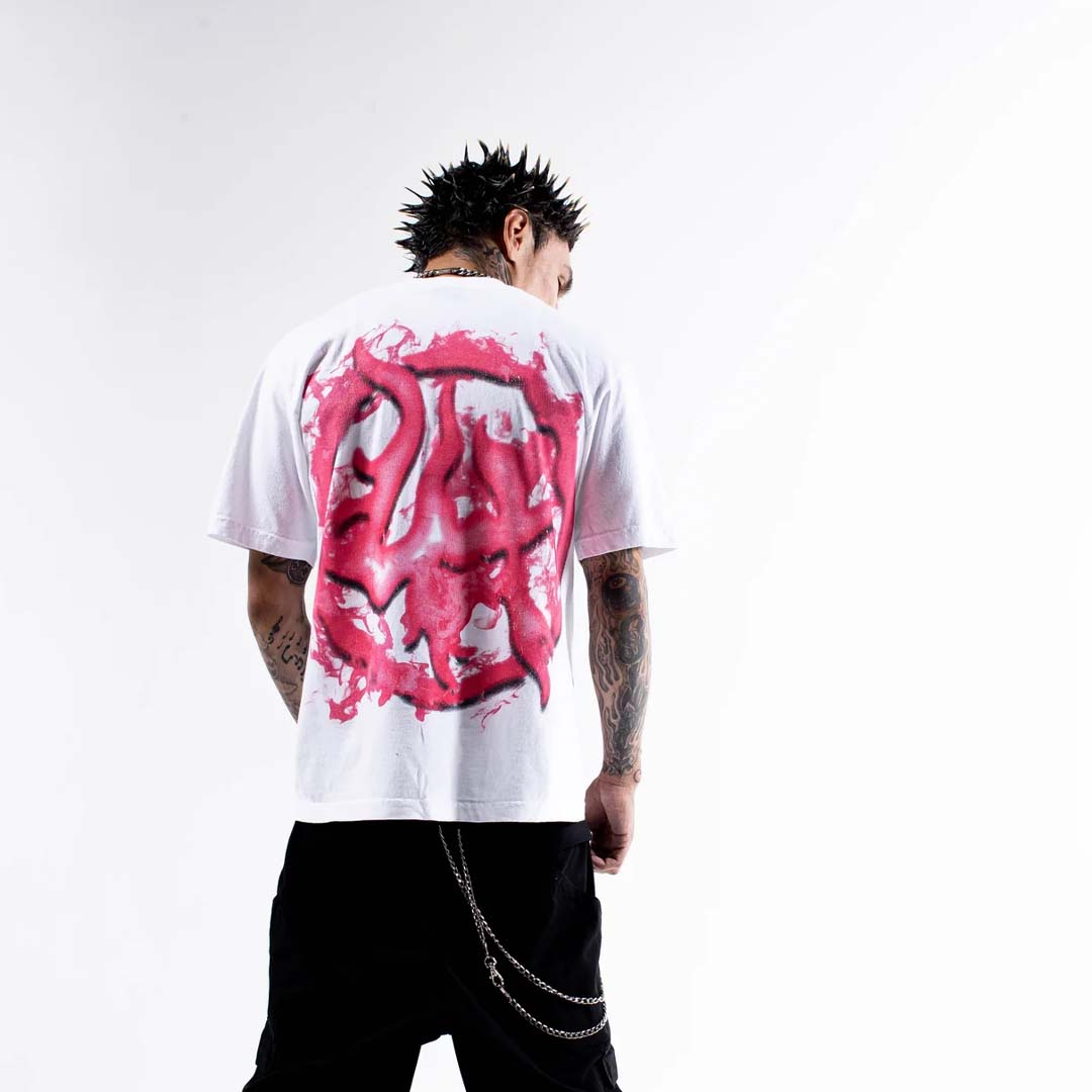Lost Hills x Cough Syrup Head Tee White
