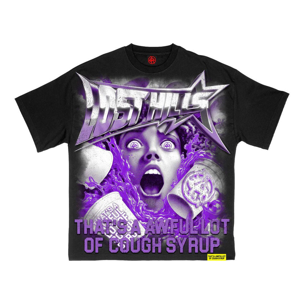 Lost Hills x Cough Syrup Scream Tee Black