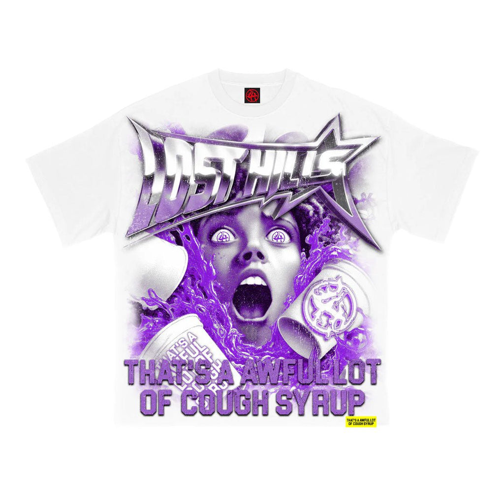 Lost Hills x Cough Syrup Scream Tee White