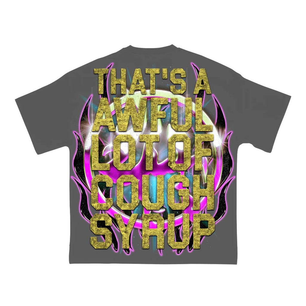 Lost Hills x Cough Syrup Skull Tee Grey
