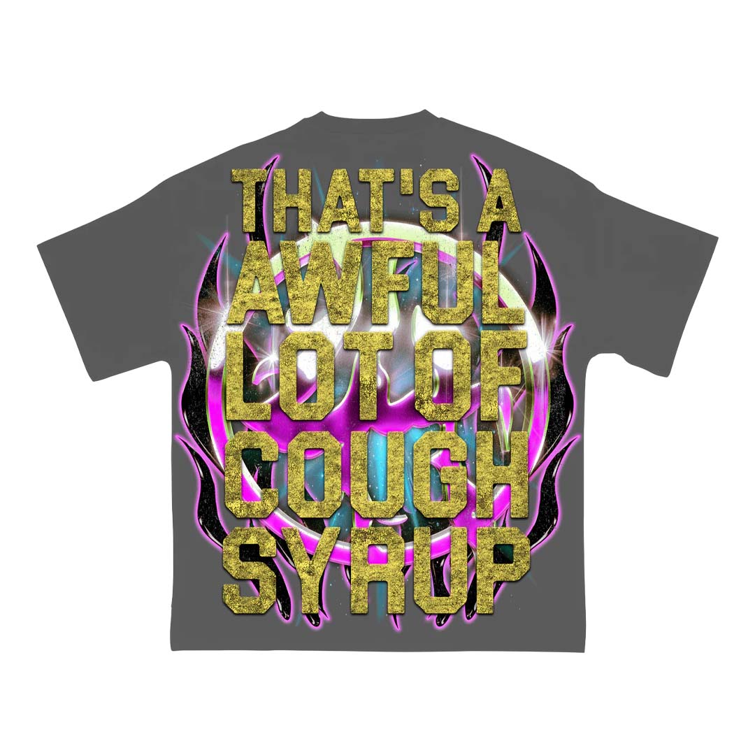 Lost Hills x Cough Syrup Skull Tee Grey