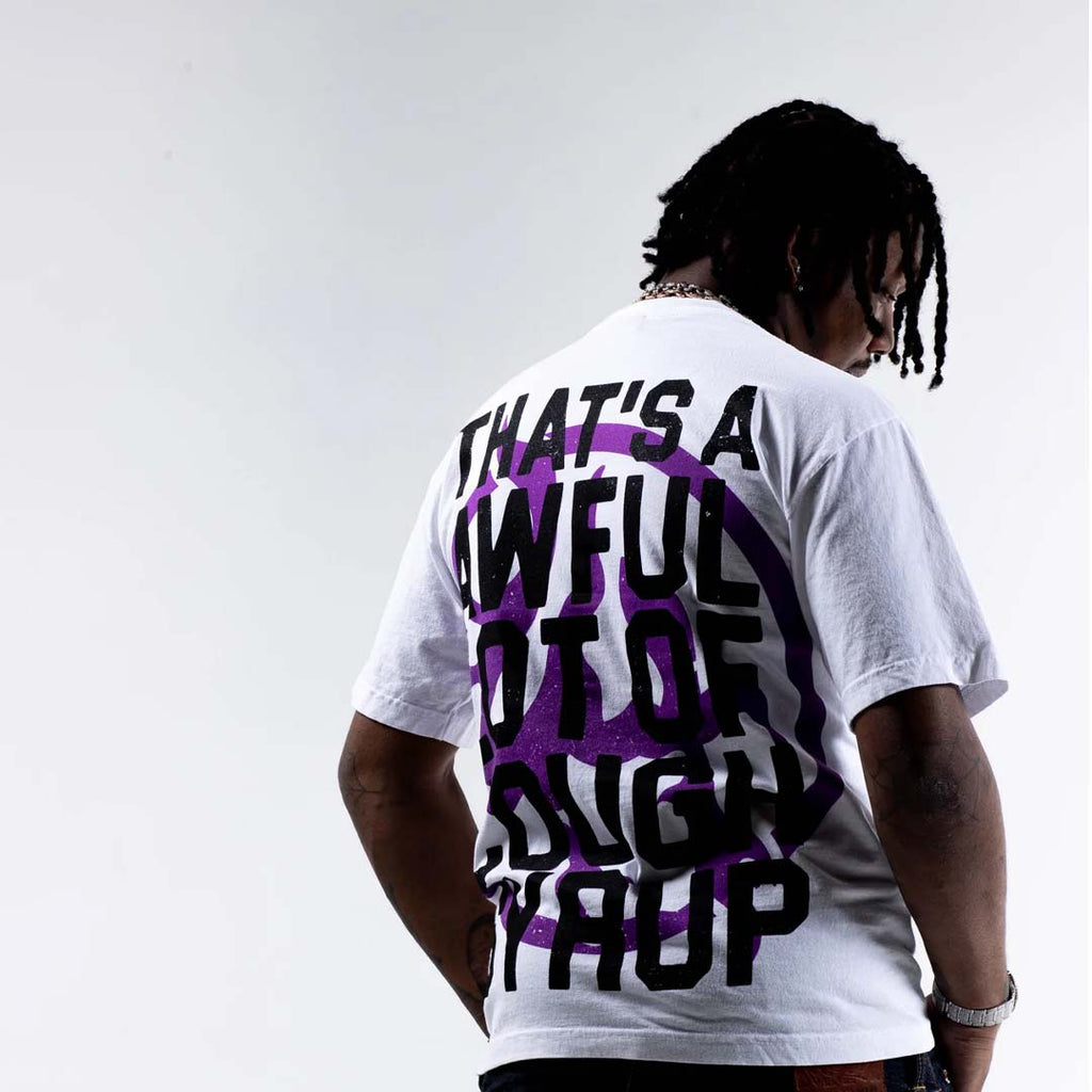 Lost Hills x Cough Syrup Spell Out Tee White