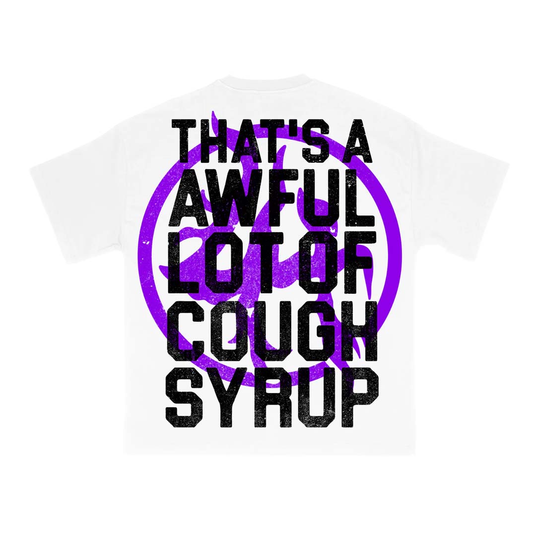 Lost Hills x Cough Syrup Spell Out Tee White